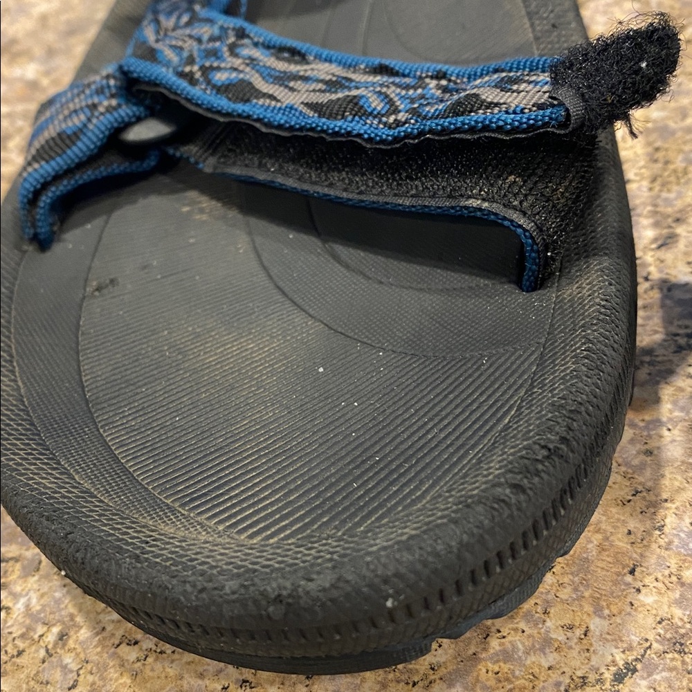 Teva Blue Black Gray Water Hiking Sport Sandals US Size 11 - Picture 11 of 17